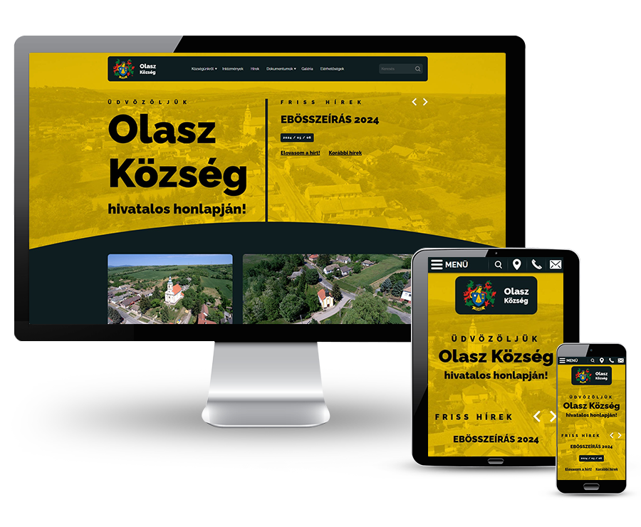 Olasz.hu - Olasz Község hivatalos honlapja - Reszponzív weboldal készítés