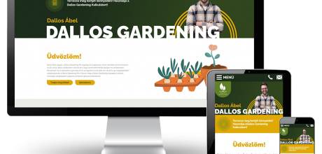 Dallosgardening.hu - Kertépítés, kertfenntartás Dallos Gardening - reszponzív honlapkészítés