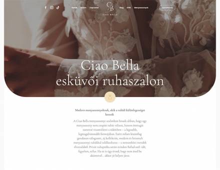 Ciaobellasposa.hu prémium weboldal elkészítése Ciaobellasposa.hu prémium weboldal elkészítése