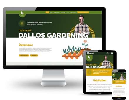Dallosgardening.hu - Kertépítés, kertfenntartás Dallos Gardening - reszponzív honlapkészítés