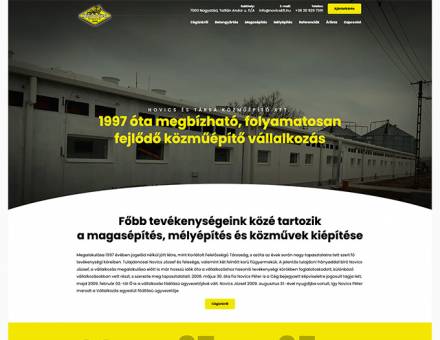 Novicskft.hu Céges weboldal készítés Novicskft.hu Céges weboldal készítés