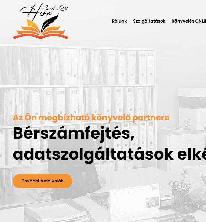 Hornkonyveloiroda.hu - Könyvelés, bérszámfejtés online is - reszponzív honlapkészítés