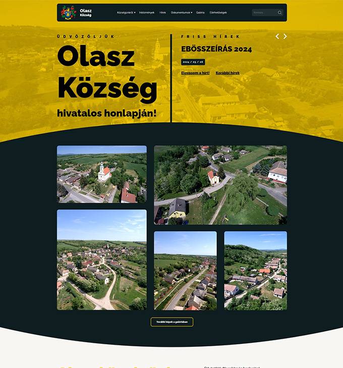 Olasz.hu - Olasz Község hivatalos honlapja - Reszponzív weboldal készítés